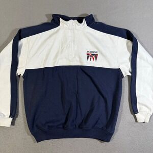 Carnival Cruise Line Sweatshirt Mens Small/Medium‎ 1/4 Zip Pullover Colorblock